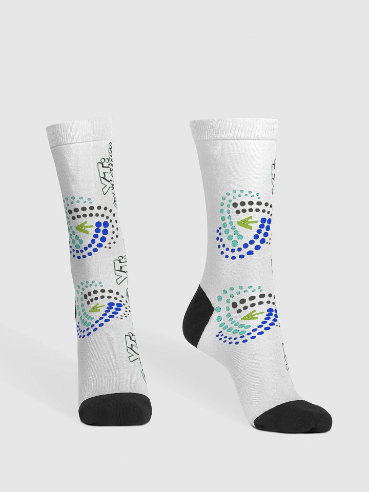 Aibatross YT Script Logo Crew Socks product image (2)