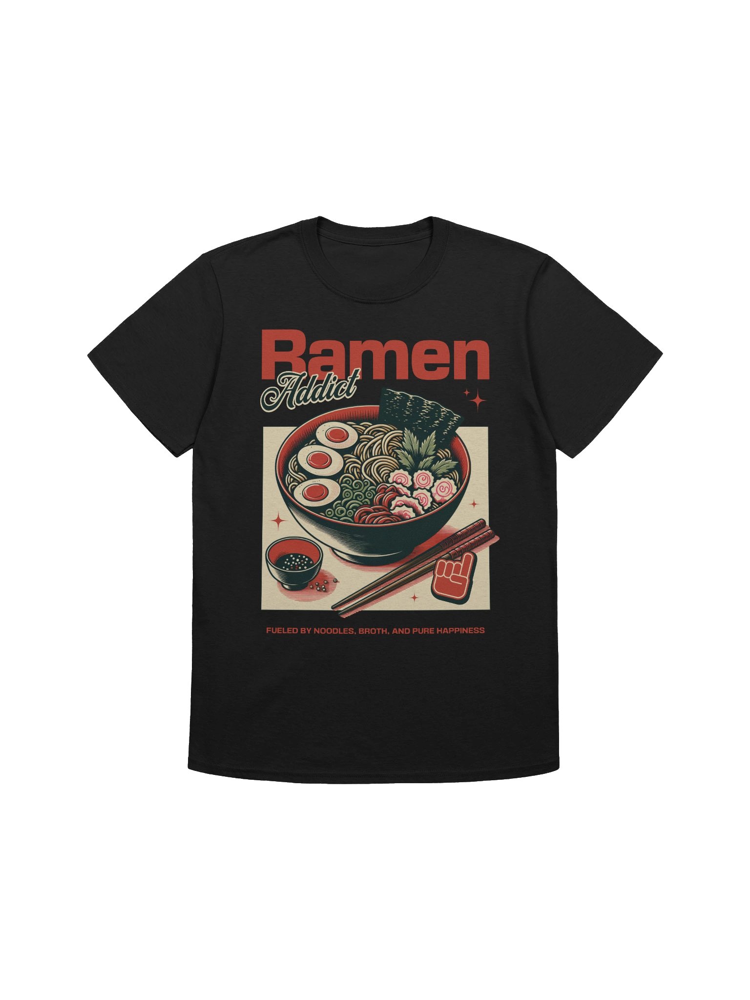 Ramen Addict Fueled by Noodles T-Shirt - Gildan Softstyle product image (1)