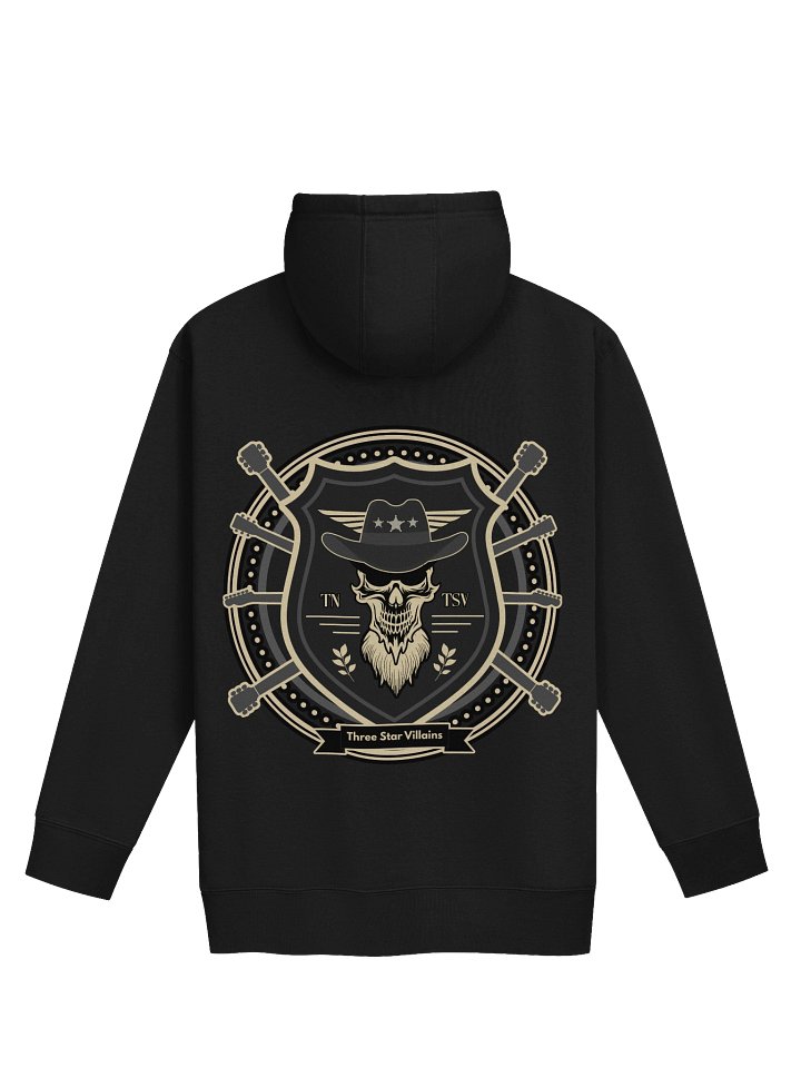 TSV “Commodore Shadowline” Premium Hoodie | Black + Vintage Gold | Front/Back Print product image (2)