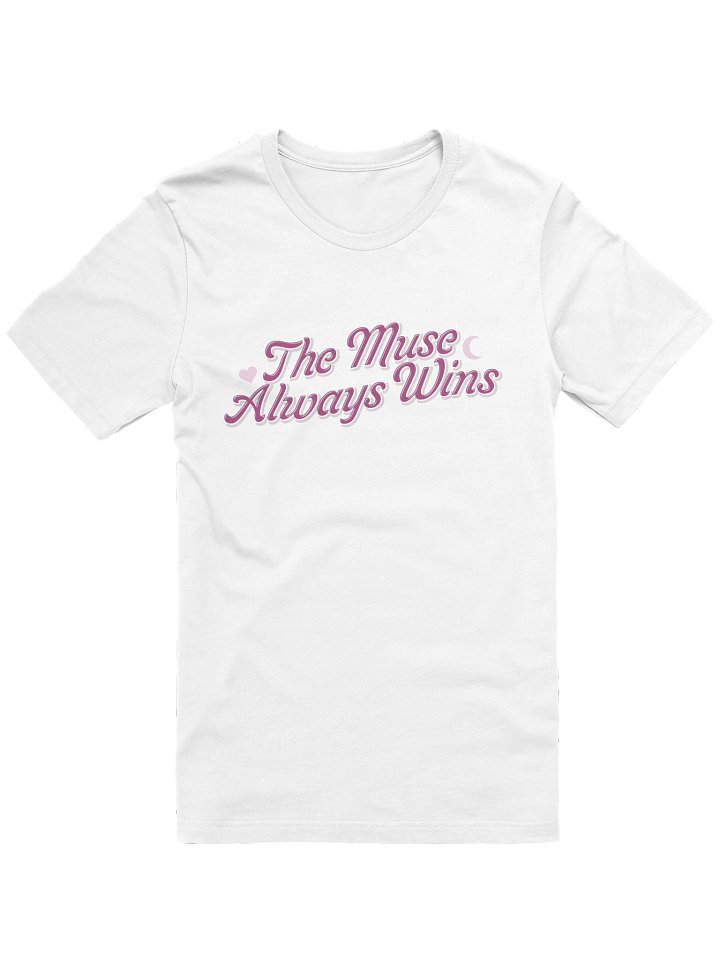 The Muse Always Wins Pink Logo Tee product image (2)