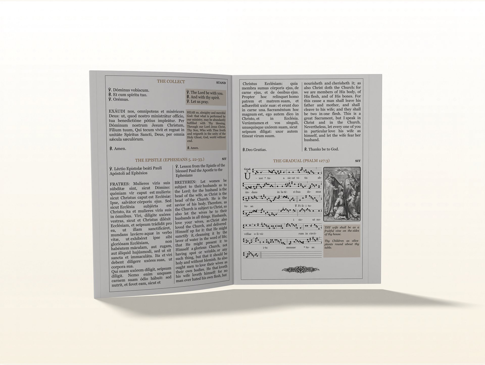 Catholic Wedding Program Booklet for Nuptial Mass in the Extra-Ordinary Form product image (10)