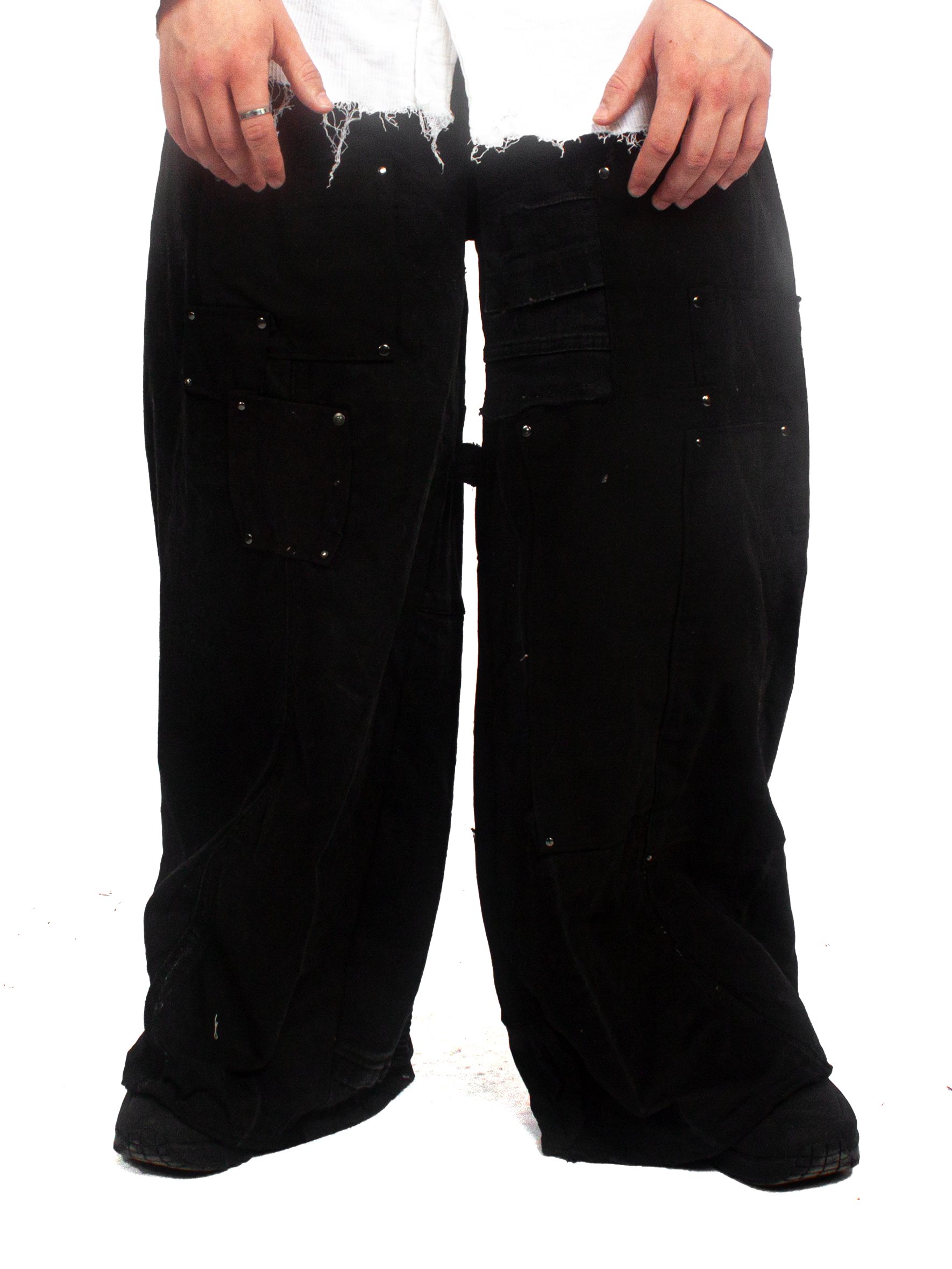 METAL PATCHWORK TROUSERS -36 product image (1)