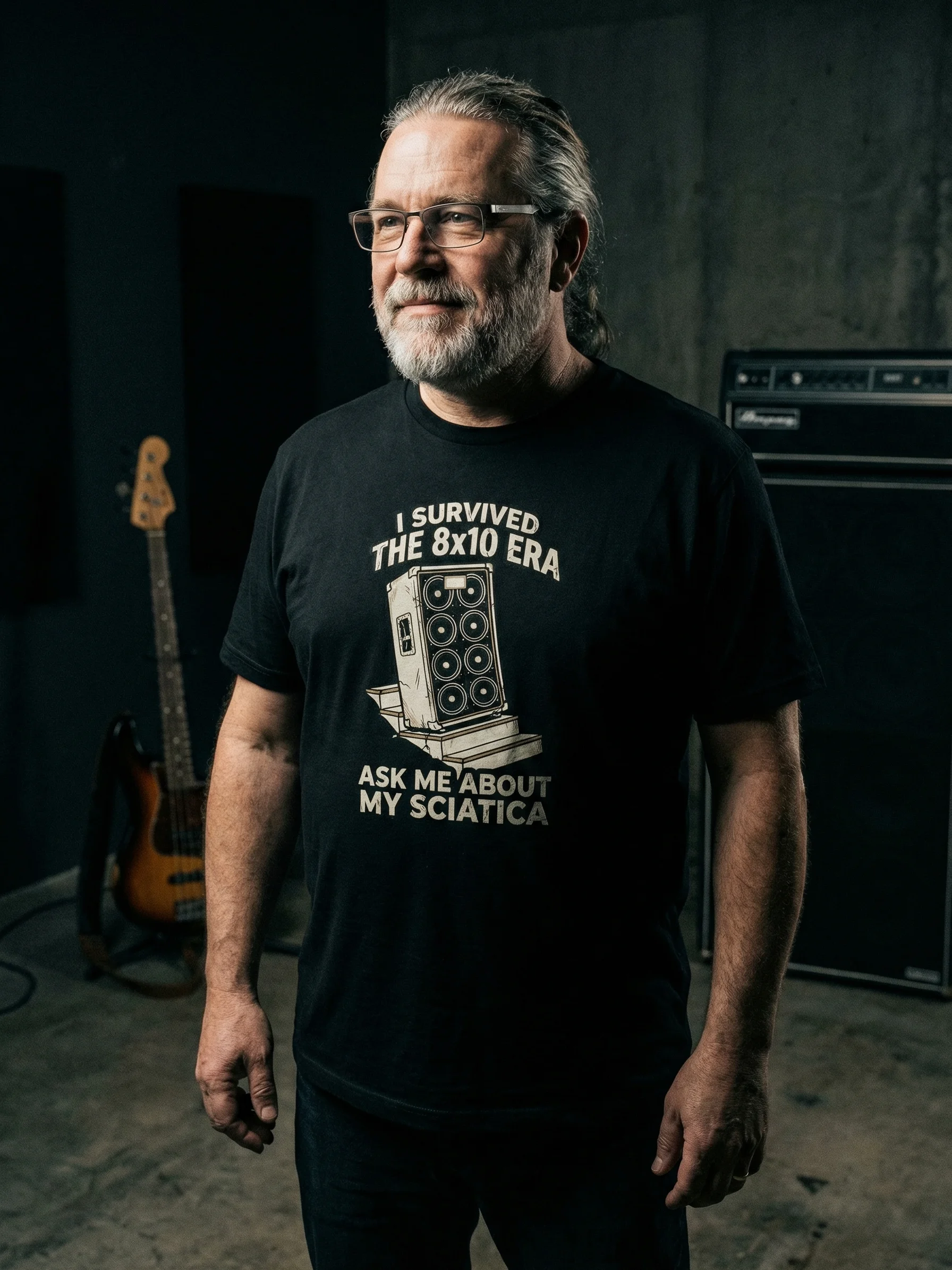 Seasoned Bass Player T-Shirt – Vintage Style Gift for Musicians product image (5)