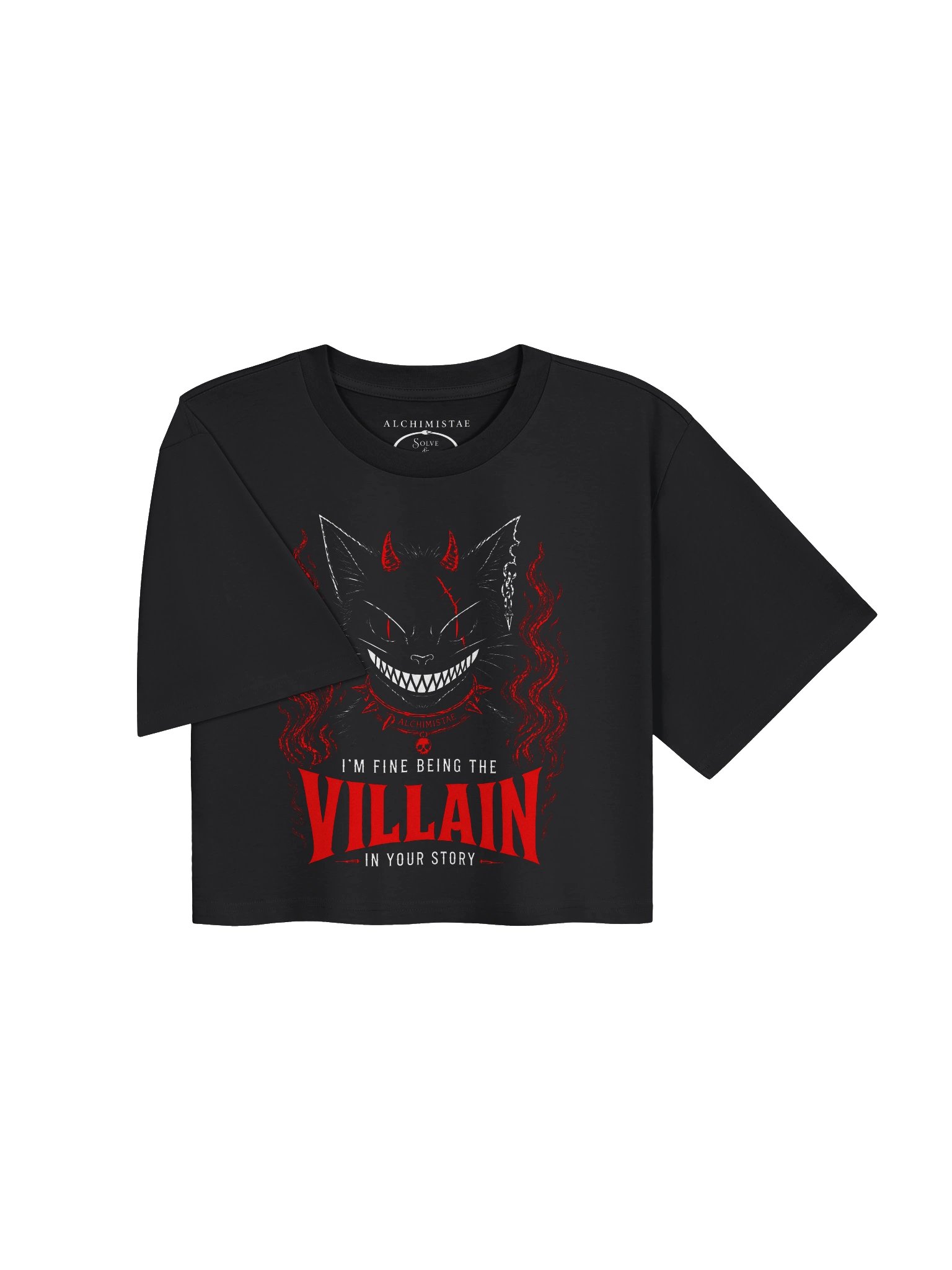 CROP TOP NOIR EN COTON ÉPAIS - THE VILLAIN product image (7)