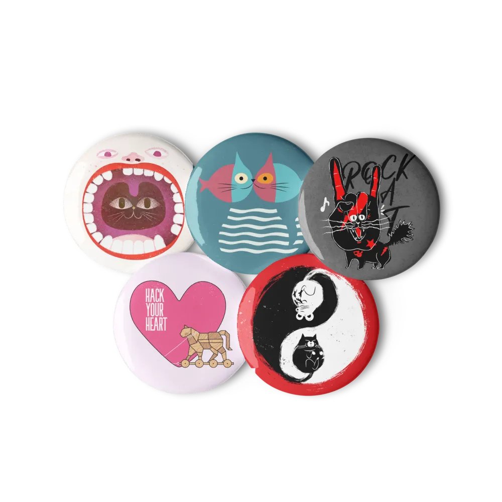 Pin Buttons Collection 3 (5 pcs) product image (1)