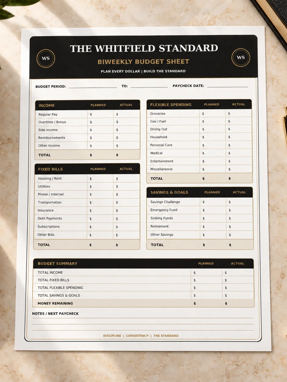 The Budget Standard: Biweekly Paycheck Planner product image (1)
