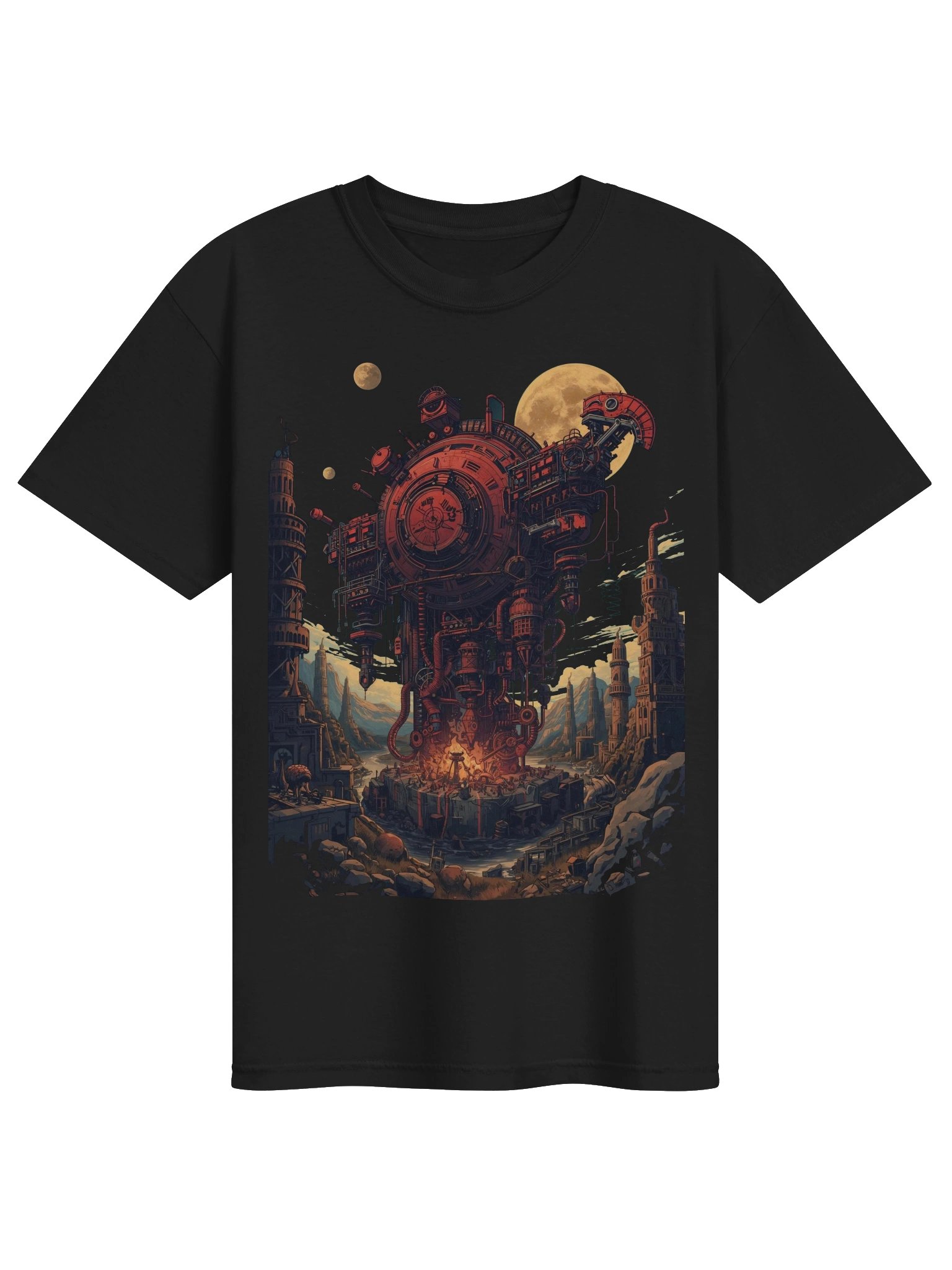 Retro-Futuristic Reactor Heavyweight T-Shirt product image (1)
