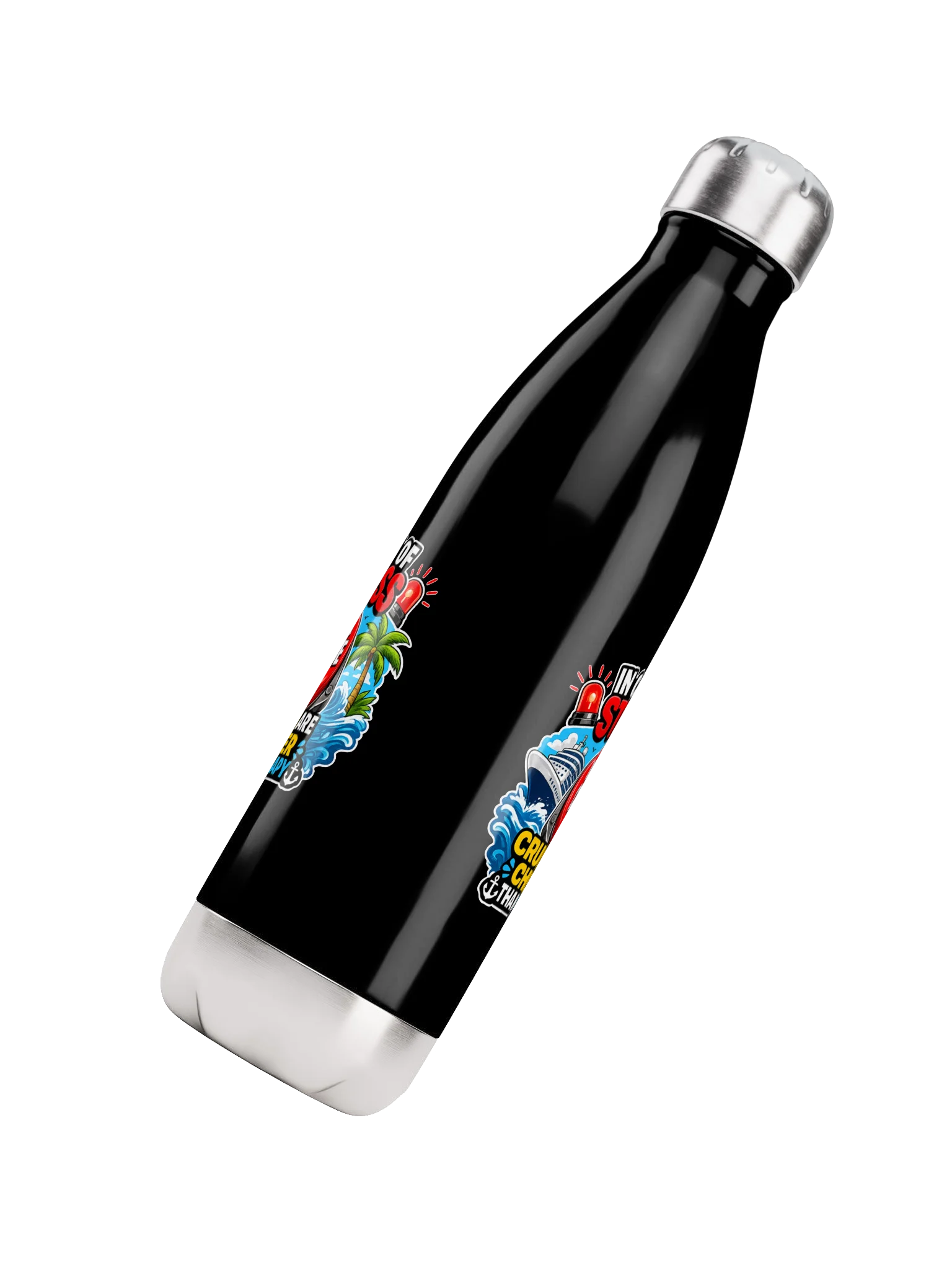 Cruises Are Cheaper Therapy Steel Water Bottle product image (4)