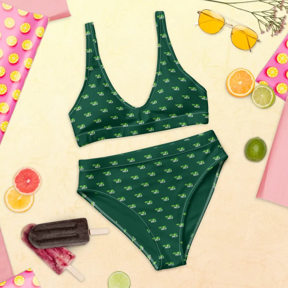 MSLA Green High Waisted Bikini product image (12)