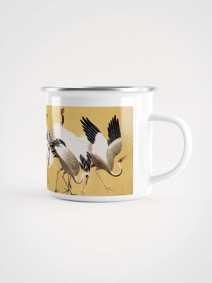 Golden Crane Enamel Mug product image (1)