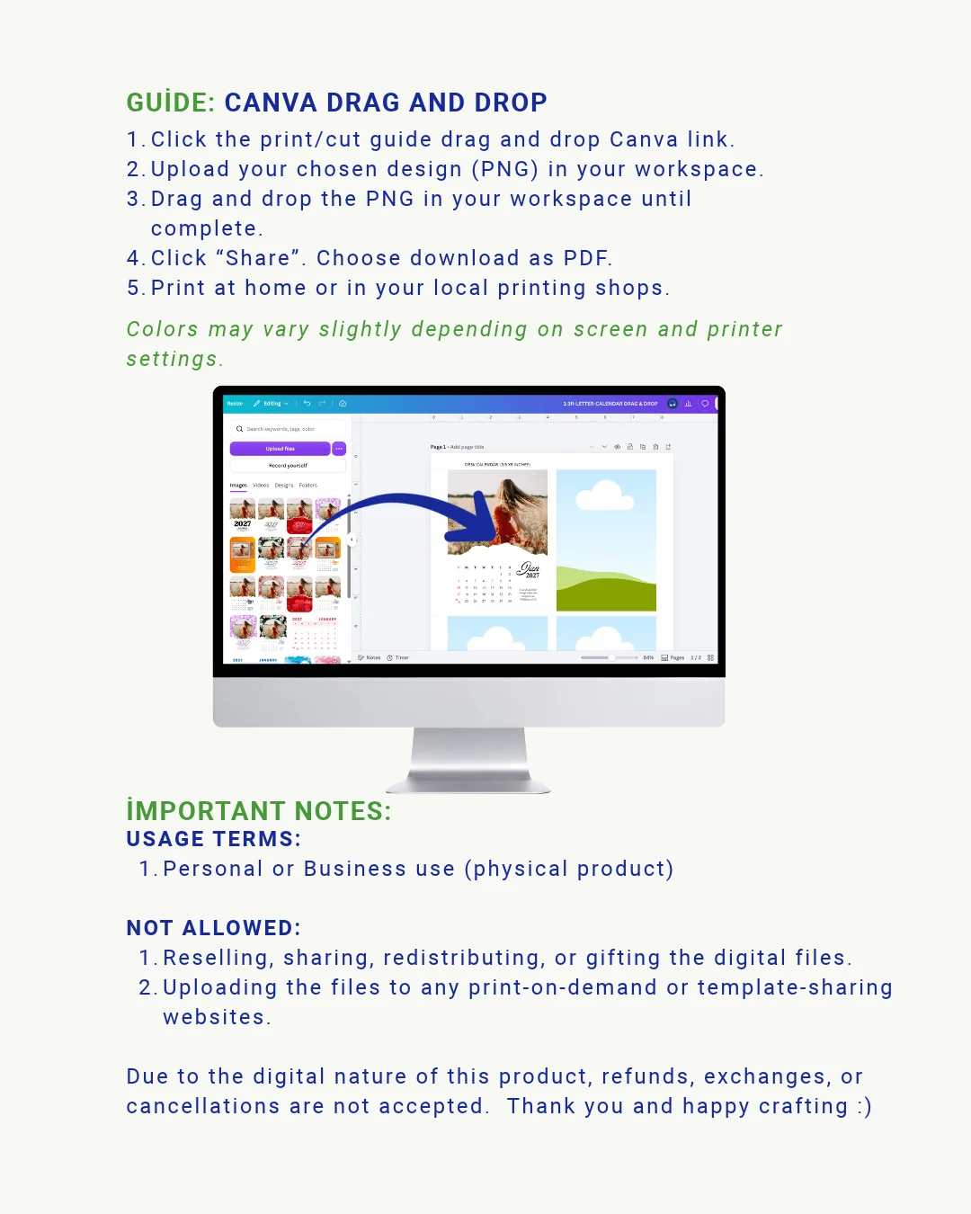 2027 Desk Calendar Template product image (4)