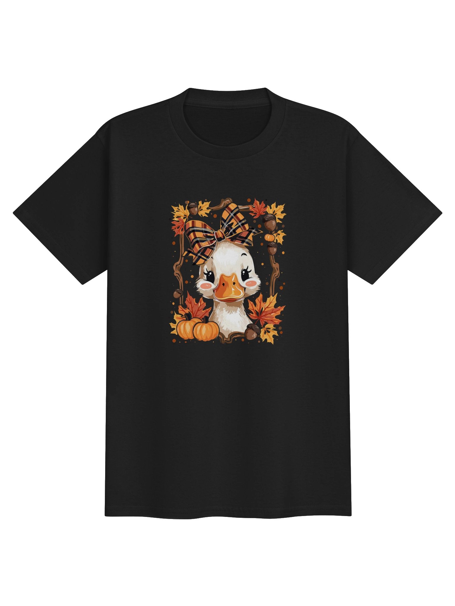 Autumn Duck Bow Kids Tee product image (5)