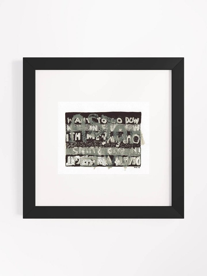 Aston me Panel Card Print Framed product image (1)
