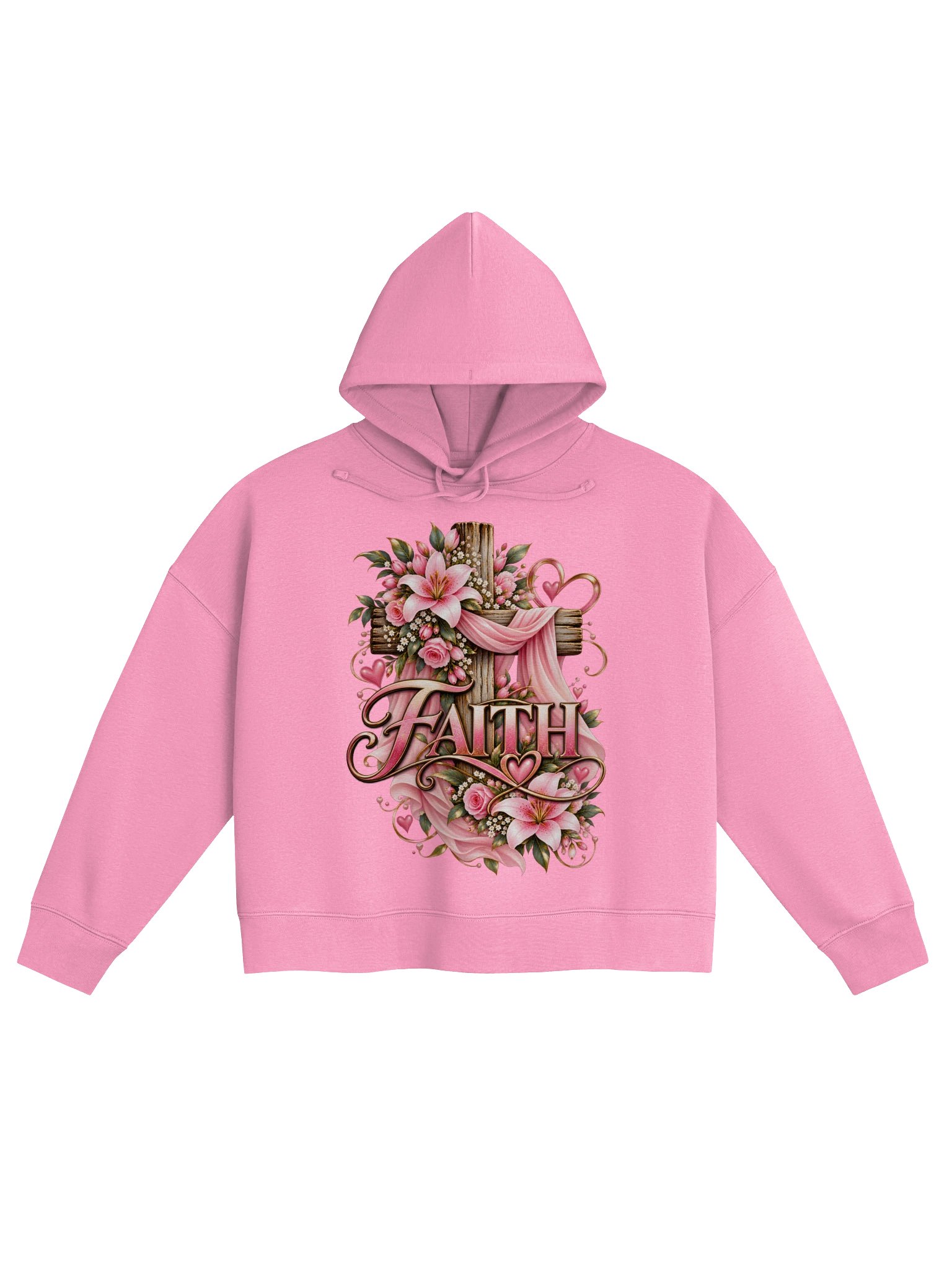 Floral Faith Cross Hoodie product image (1)