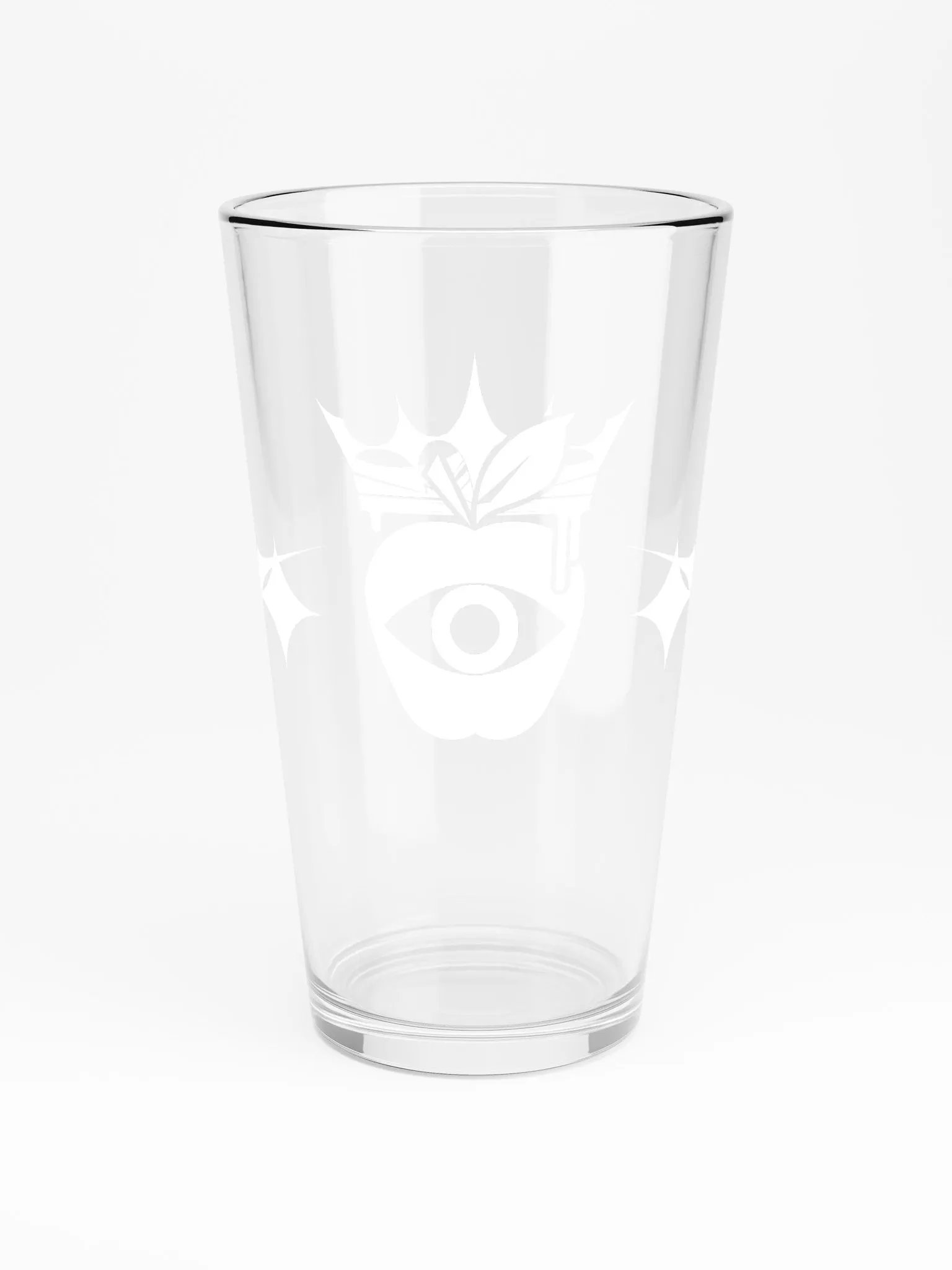 Crowned Apple (White) ✦ Shaker Pint Glass product image (3)