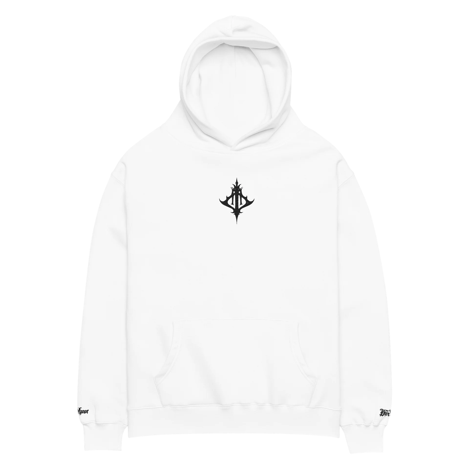 THE DIRE MANOR® FOUNDER HOUSE SIGNATURE HOODIE — IVORY product image (5)