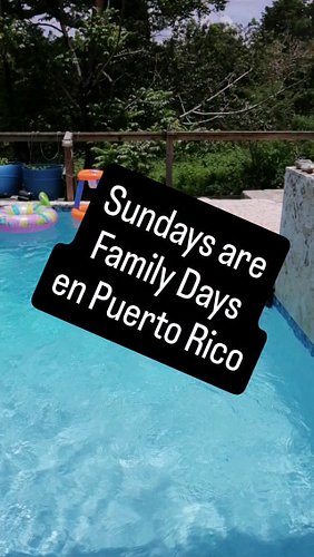 Pool day with the kids and Papas Birthday. #PuertoRico #islandlife