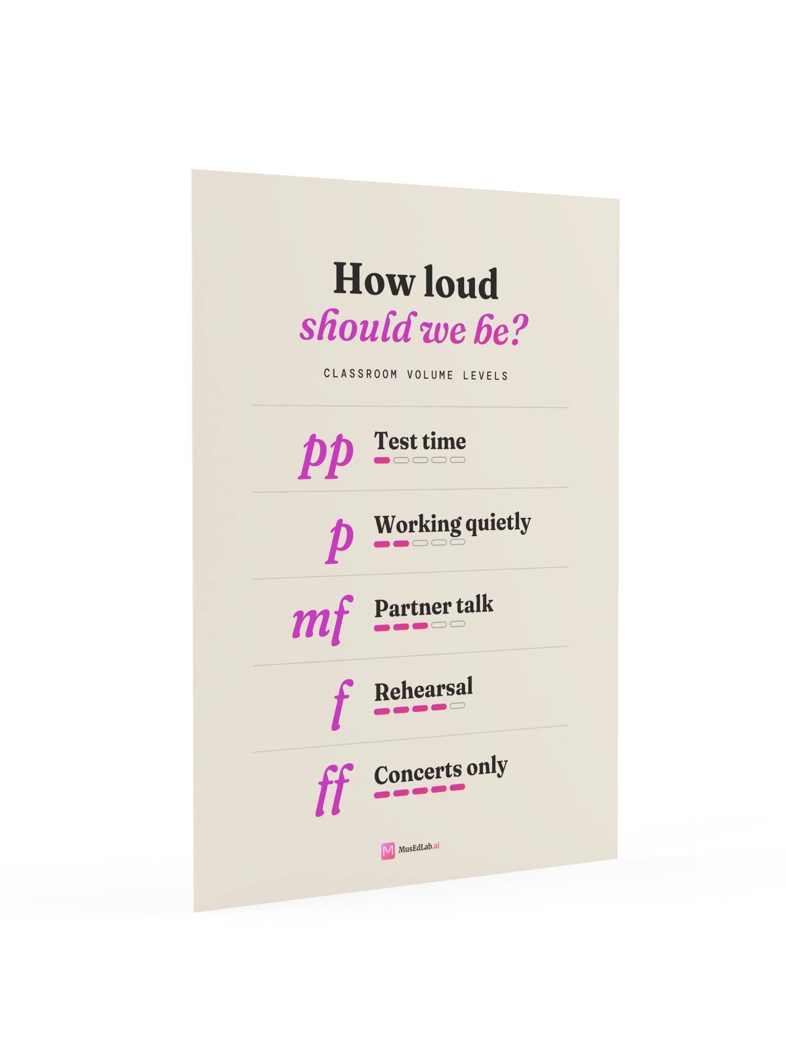 Classroom Volume Levels Poster product image (5)