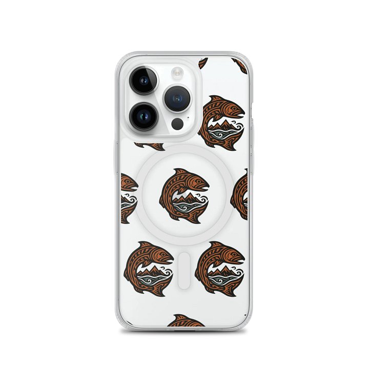S.A. Moon's, LLC Logo Pattern iPhone® MagSafe® Clear Case product image (2)