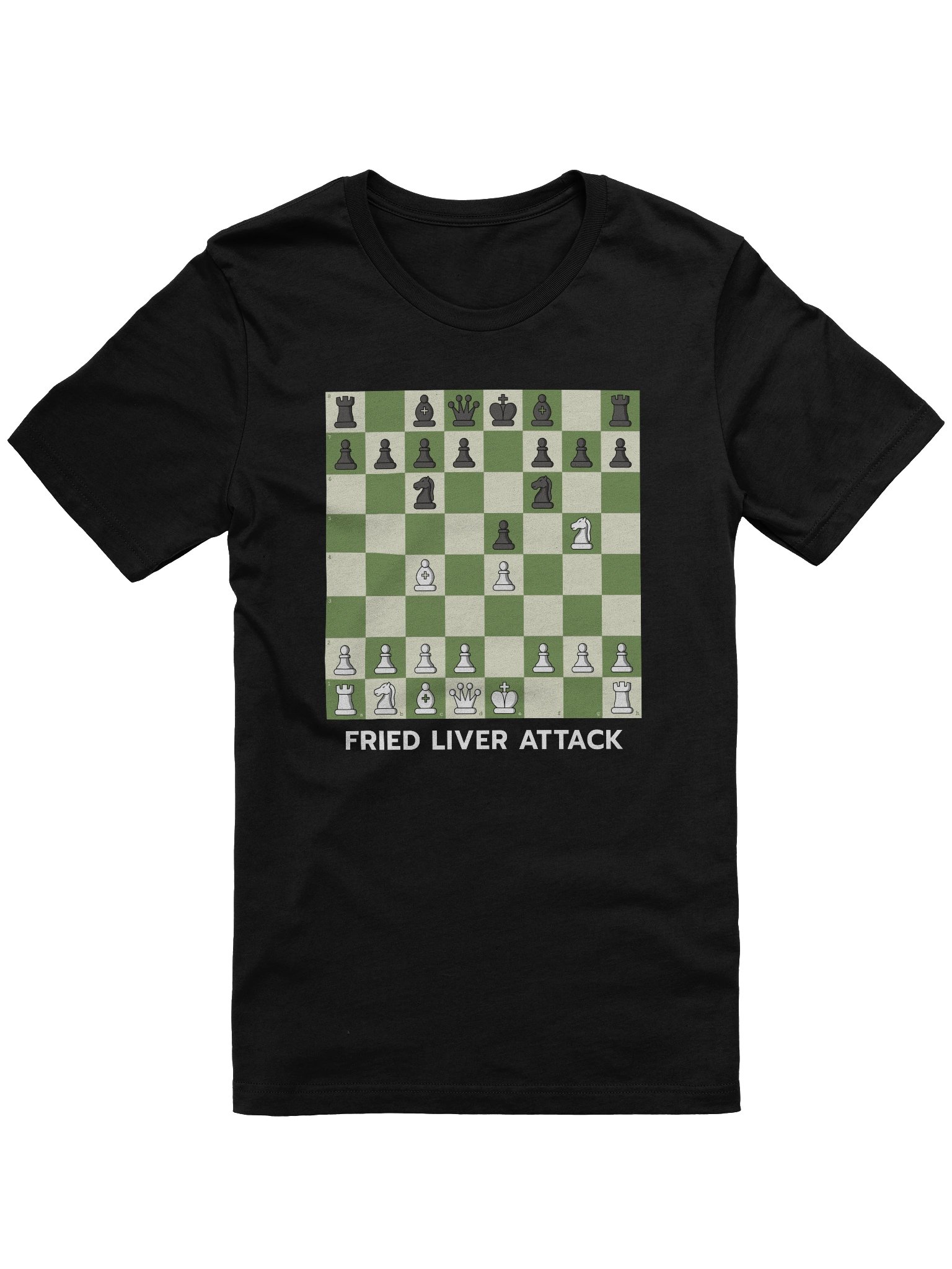 Fried Liver Attack Chess T-shirt product image (1)