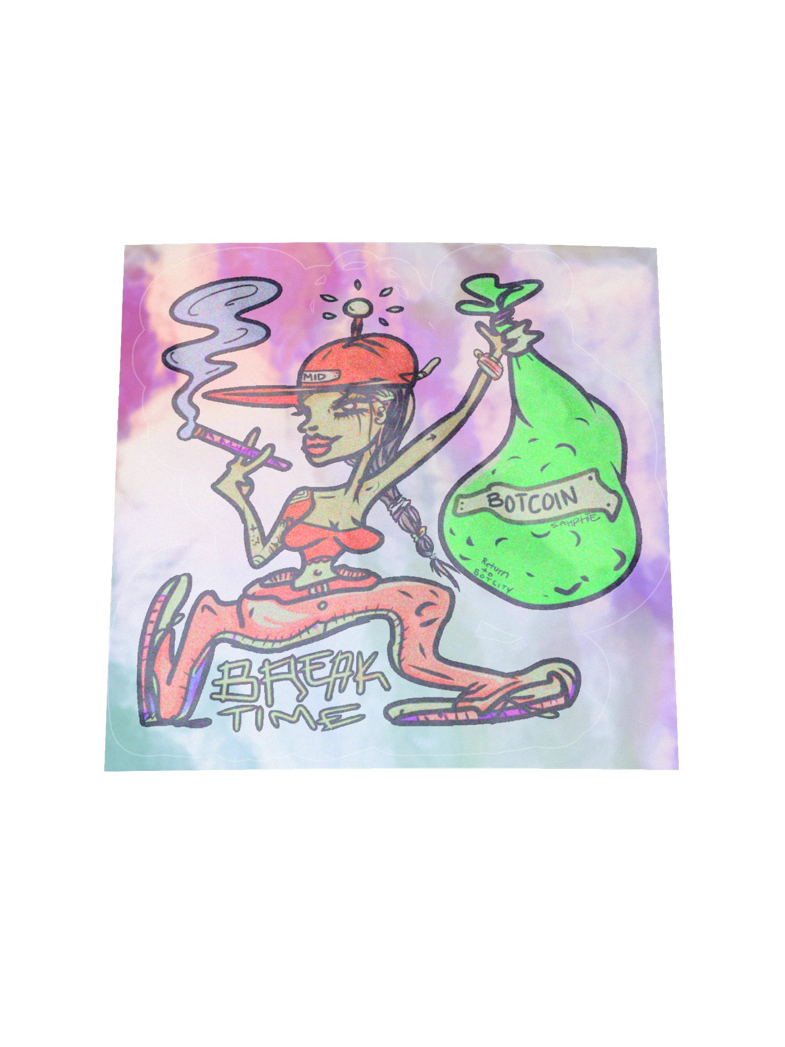 BREAK TIME Holo Sticker product image (1)
