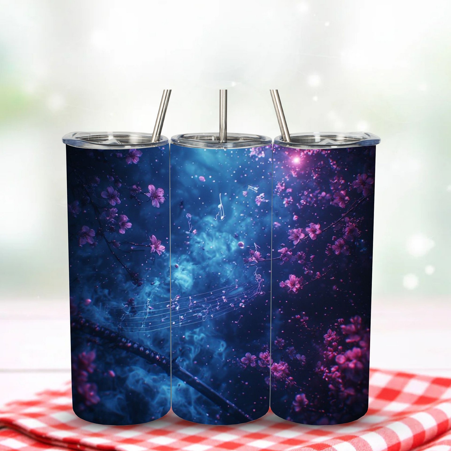 Cosmic Cherry Blossom Music Katana 20oz Tumbler product image (2)
