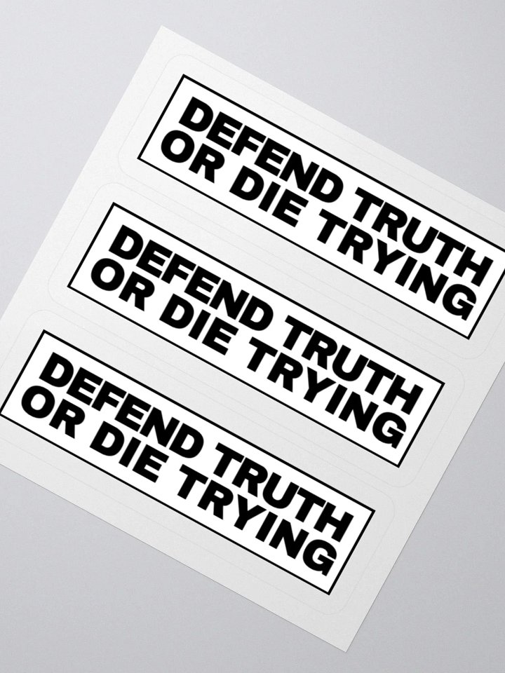 "Defend Truth Or Die Trying" Sticker Sheet product image (2)