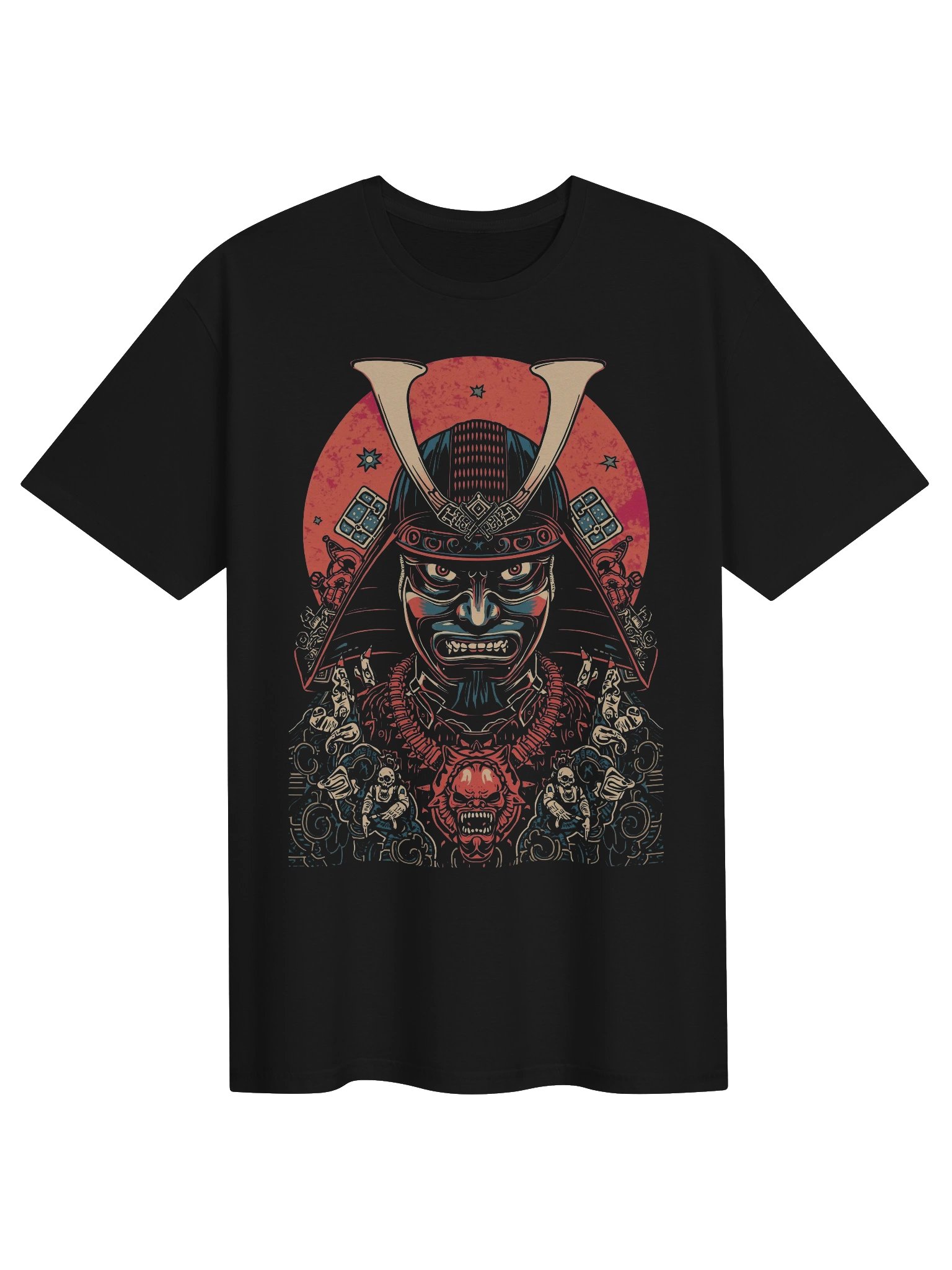 Horned Samurai Demon T-Shirt product image (1)