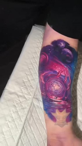 #stargate sleeve part 2 done! Another 7 hours in the chair talking shit with the legend @adammiltontattoos 

Stoked with how ...