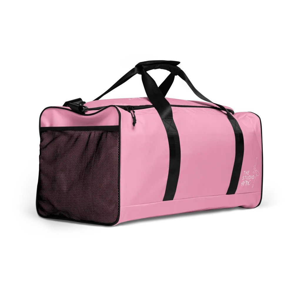 Large Dance Bag | Pink with White Logo and Quote product image (3)