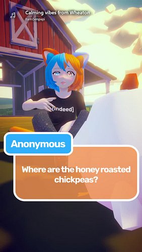 Cute chickens should not be turned into chickpeas!
Ask questions here: https://forms.gle/JqXpNPfhDSMVwGy36

VRChat World: Chi...