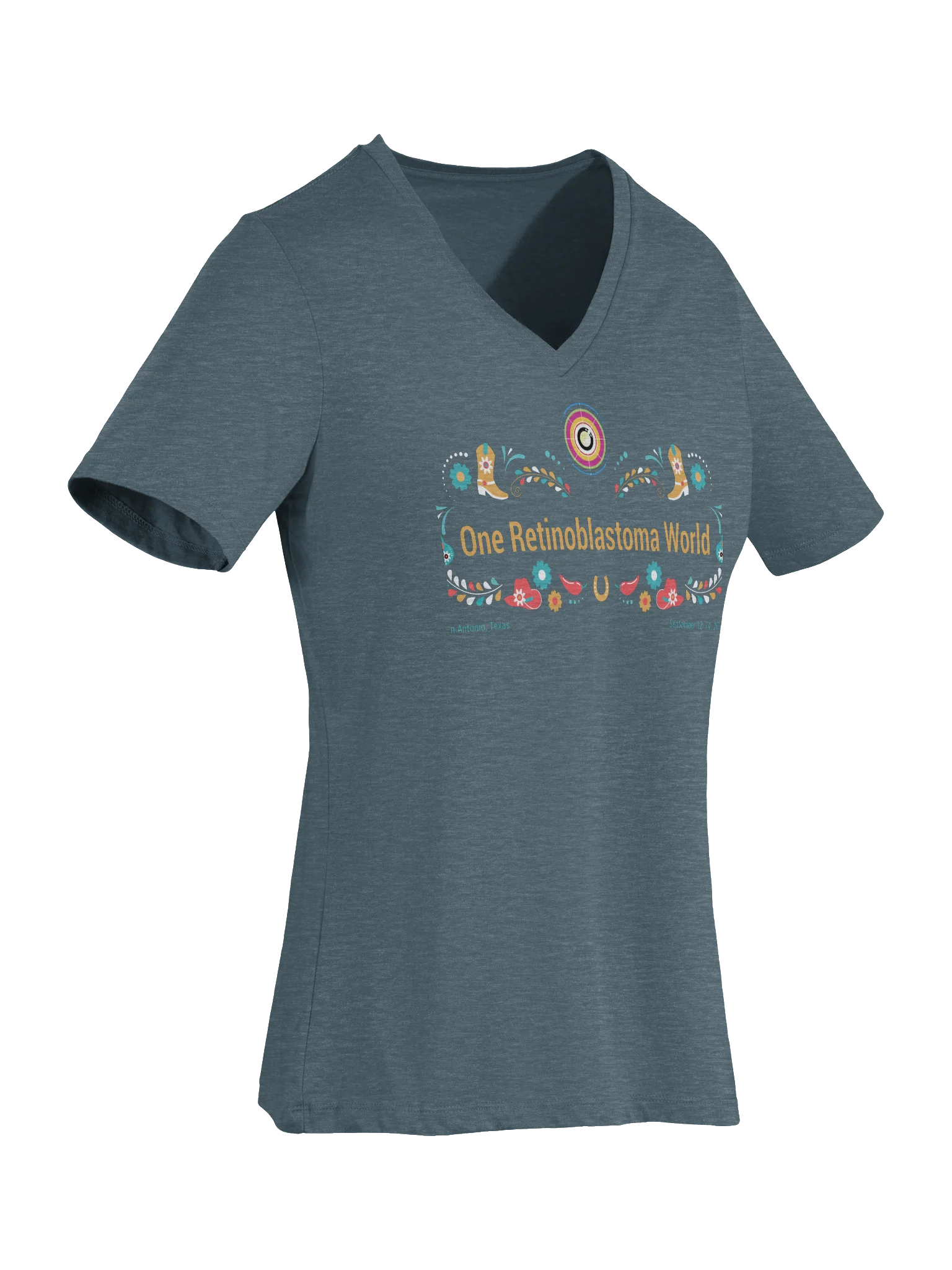 One Rb World 2026 Fiesta Design - Women's V-Neck Shirt product image (7)