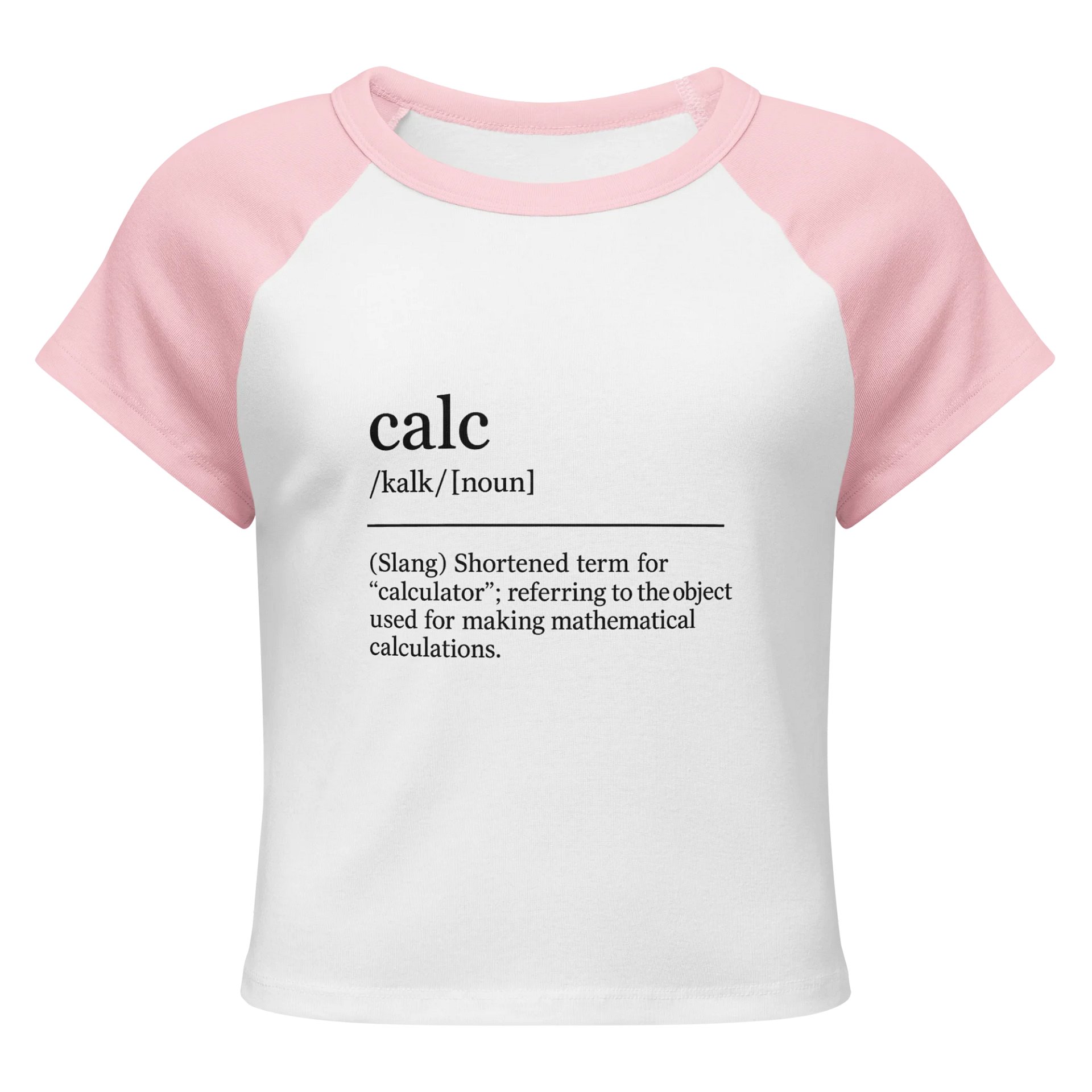 Calc is Short for... Women's Raglan Tee product image (9)