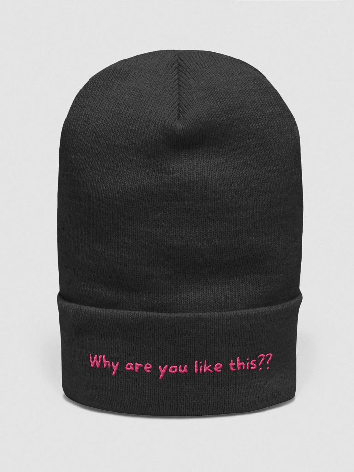 WHY ARE YOU LIKE THIS BEANIE product image (1)