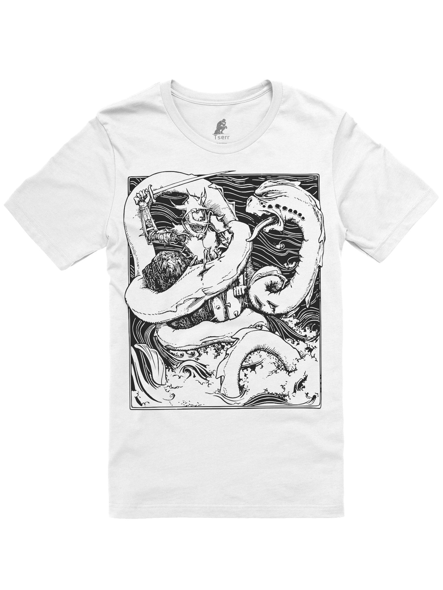 "Medieval Dragon Slayer" T-shirt white product image (1)
