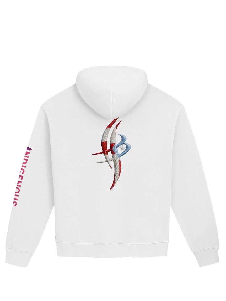 BEAM WHITE BORIQUA HOODIE product image (2)