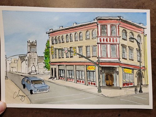 Day 16 - the Waynesburger restaurant  in #Waynesboro PA
#artchallenge #Cumberlandvalley #art #waynesboropa