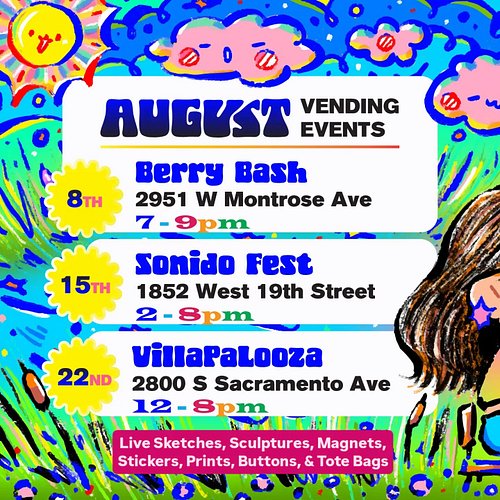 ❗️UPCOMING VENDING EVENT 🐛✨️

Tomorrow 😳💦
August 8th: BERRY BASH
⏰️7-9PM
📍Movement on Montrose
2951 W Montrose Ave, Chicago, ...