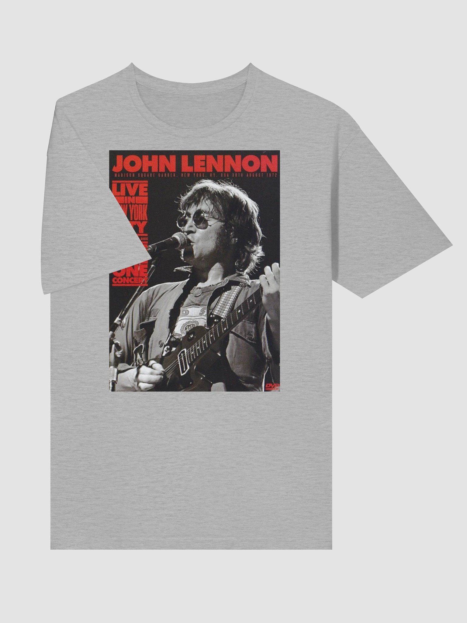 John Lennon Live in New York City T-Shirt | Vintage Rock Music Graphic Tee | Classic Black & White Concert Shirt product image (3)