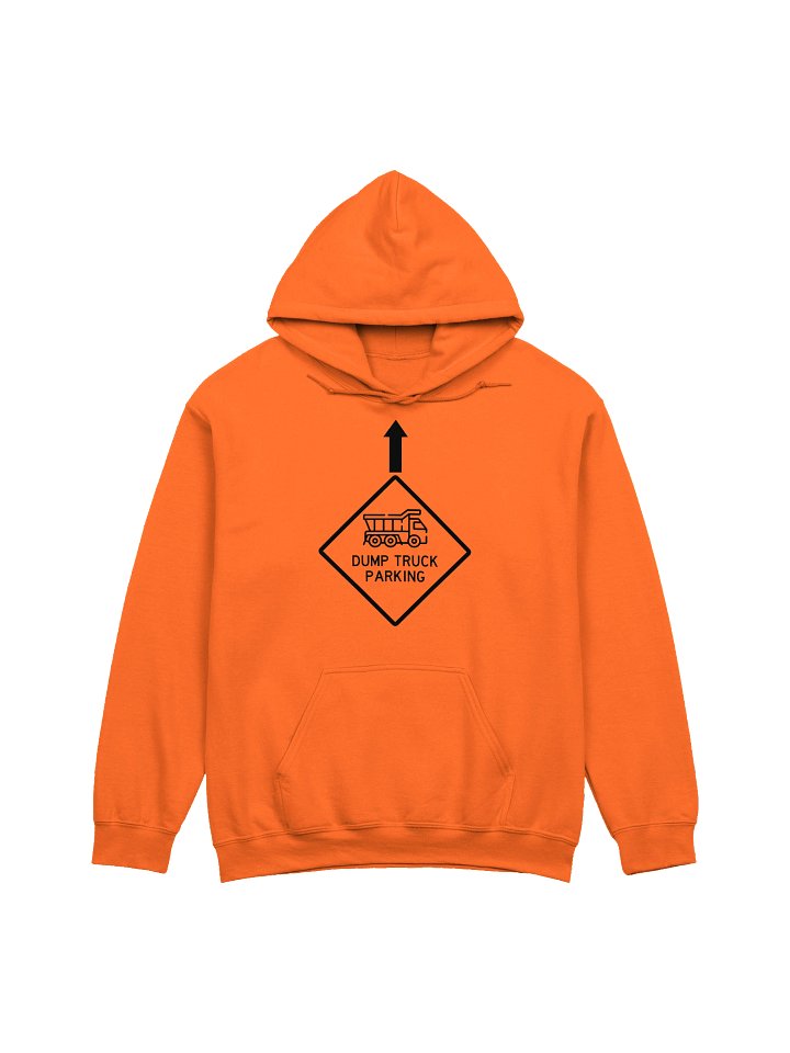 Dump Truck Parking Orange Hoodie product image (1)