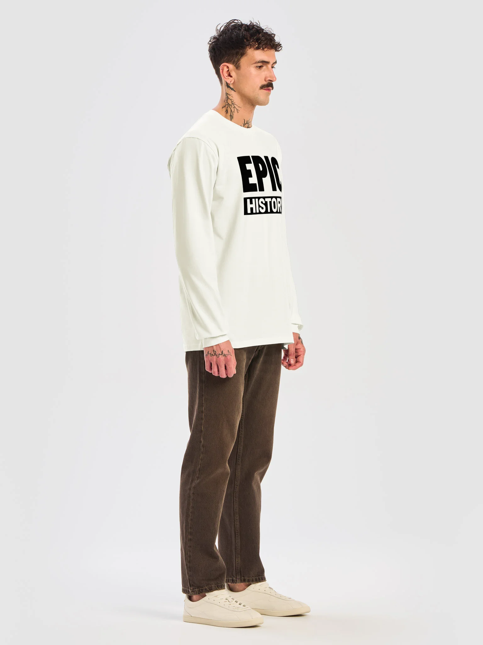 Epic History Logo - Long Sleeve T-Shirt (Black Logo) product image (7)