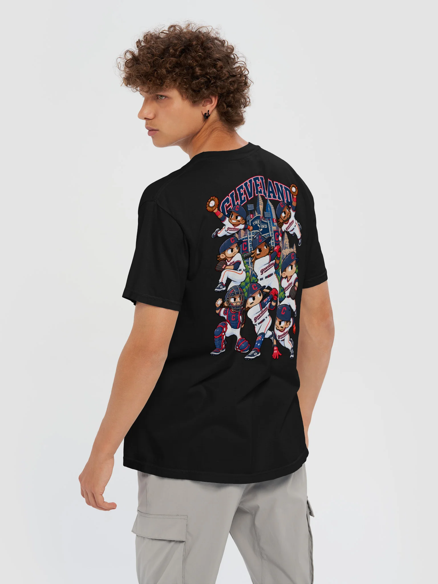Cleveland Baseball 2026 Animated Player Back Print T-Shirt product image (6)