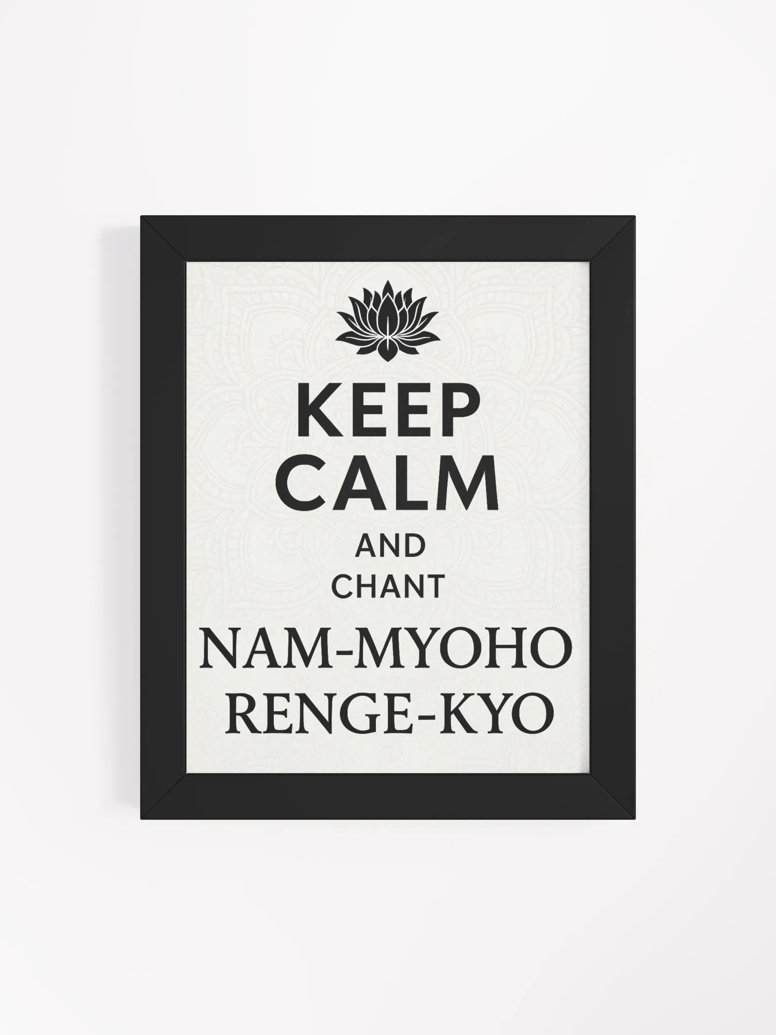 Lotus Chant Framed Matte Poster product image (4)