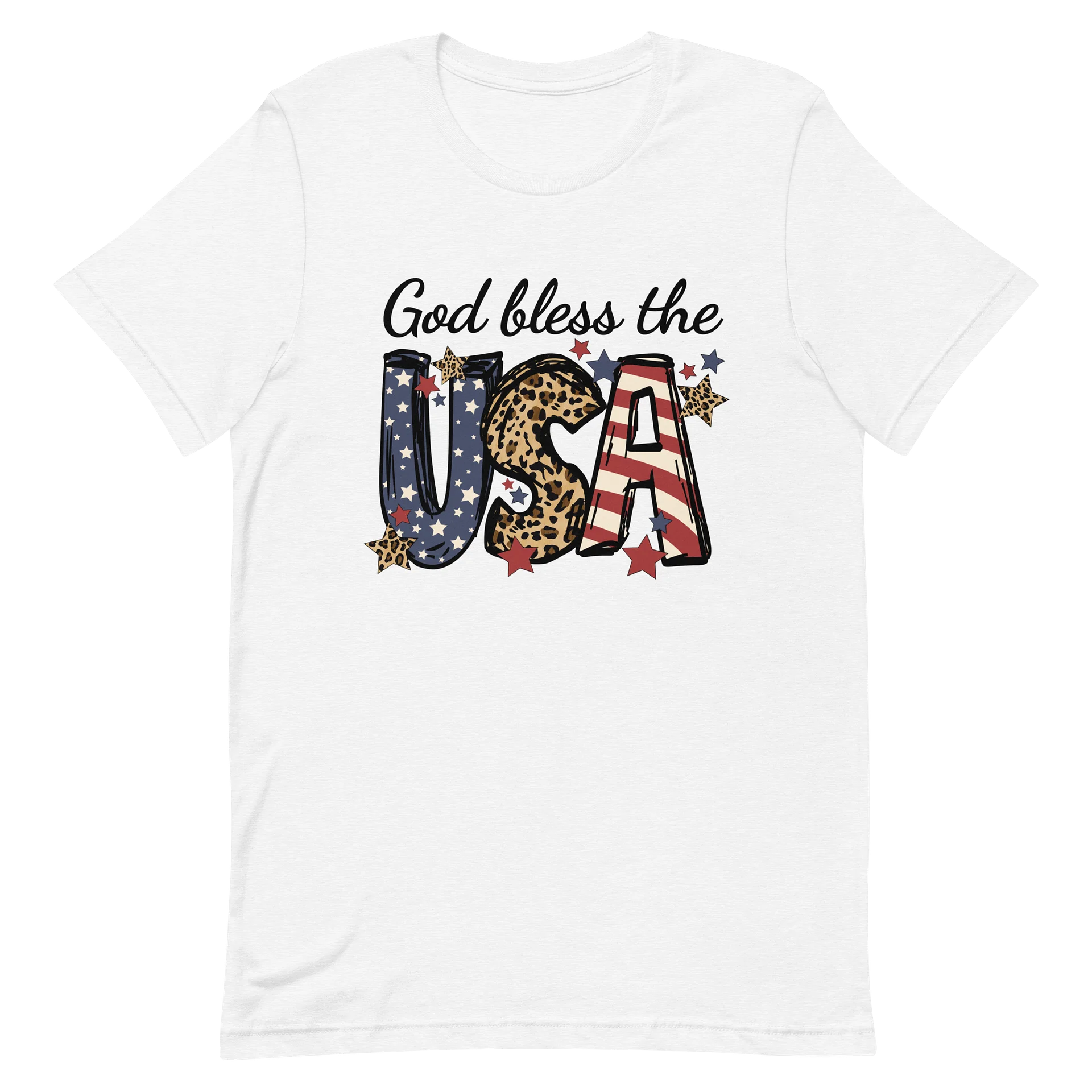USA Stars & Stripes Leopard Tee product image (9)