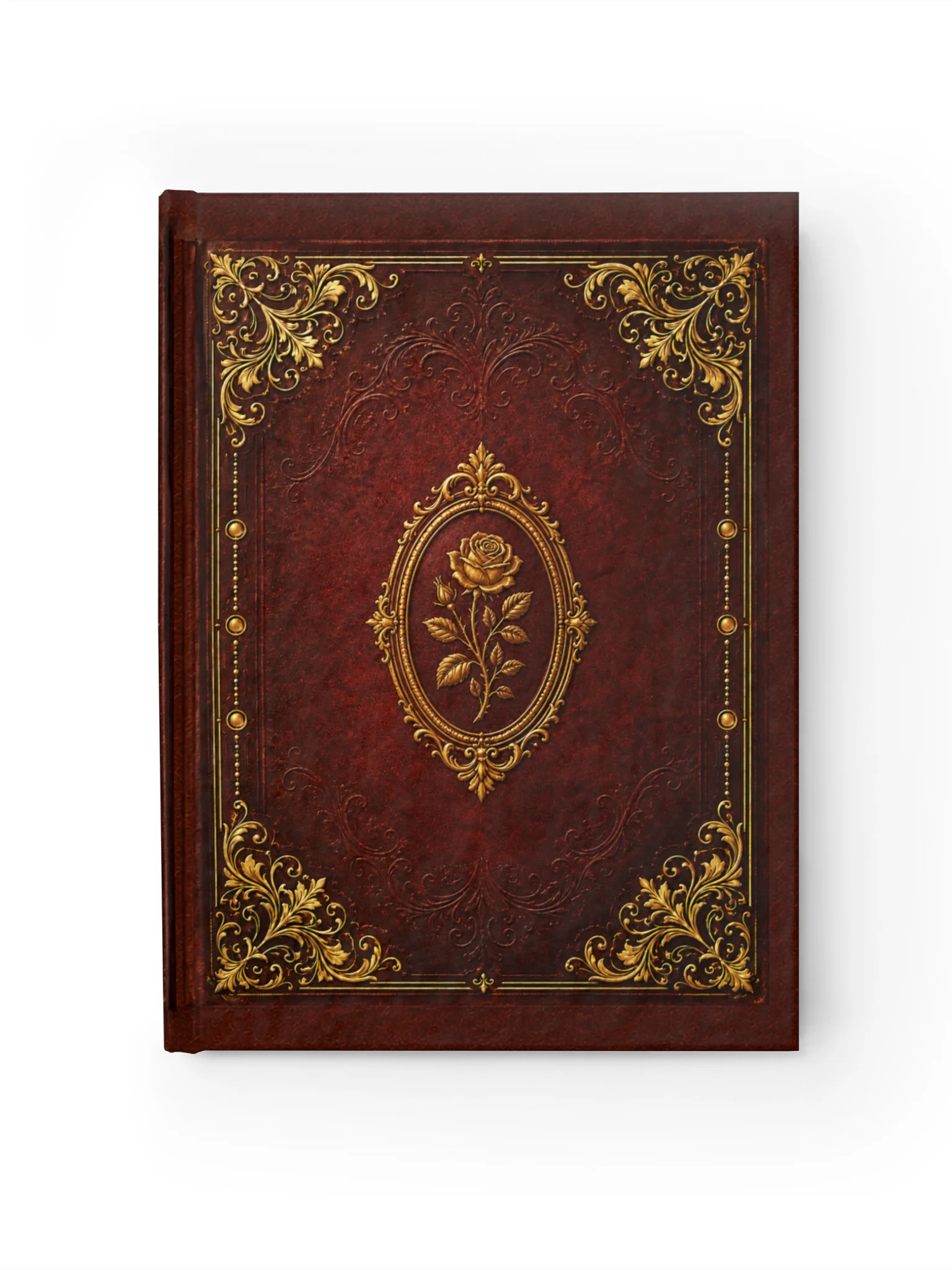 Vintage Rose Journal | Blank Notebook, Leather-Look Hardcover product image (3)