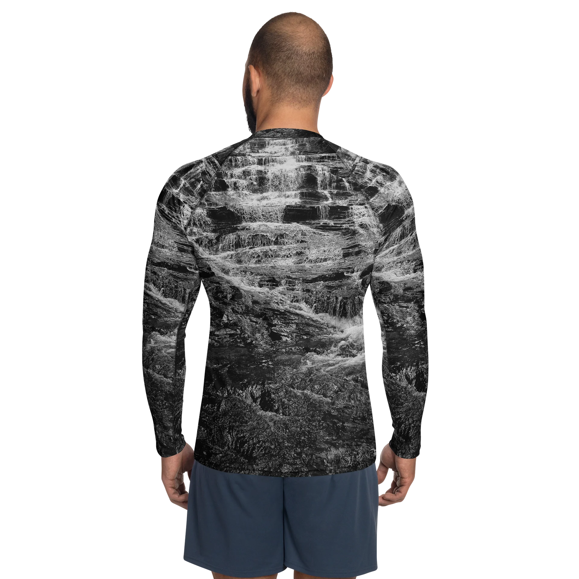 Cascades In Black Rash Guard product image (2)