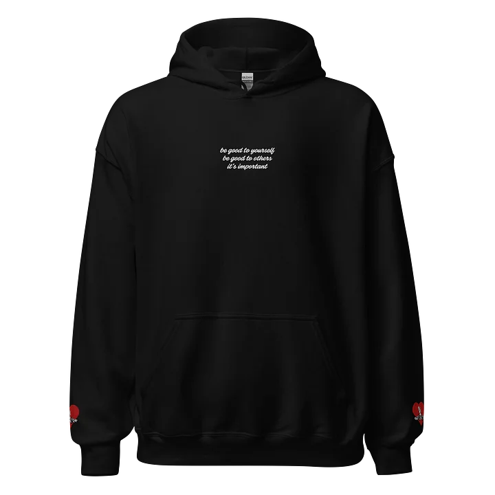 Embroidered Heart Sleeve Hoodie product image (1)