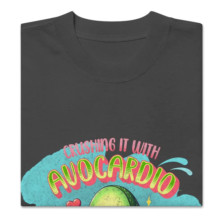 Crushing it with AVOcardio Oversized Faded T-Shirt product image (2)