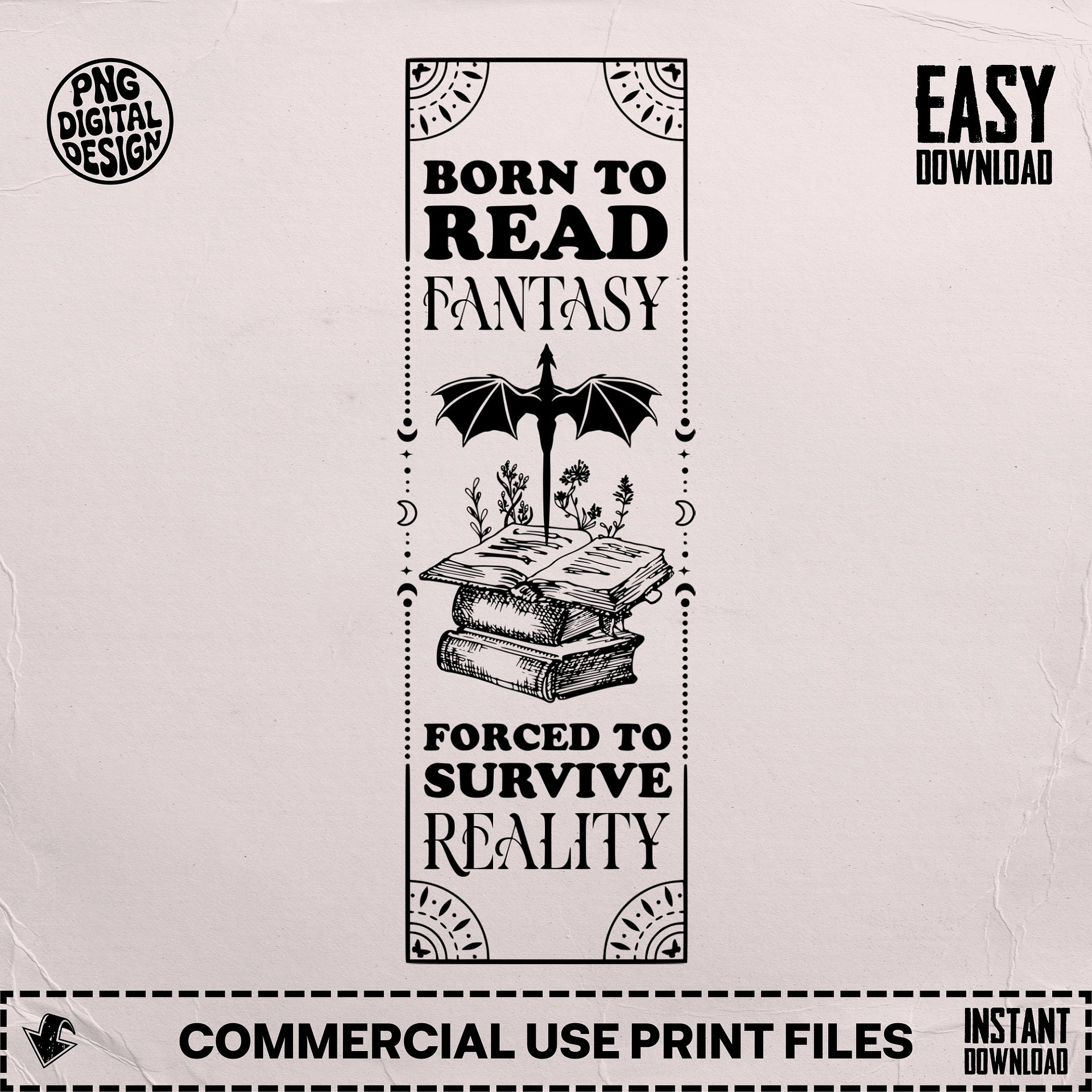 Book Dragon Smut Book Reader Fantasy Romance Lover Bookmark SVG, Book Trope Tarot Romantasy Laser Cut File DIY Gift for Sister, Best Friend product image (6)