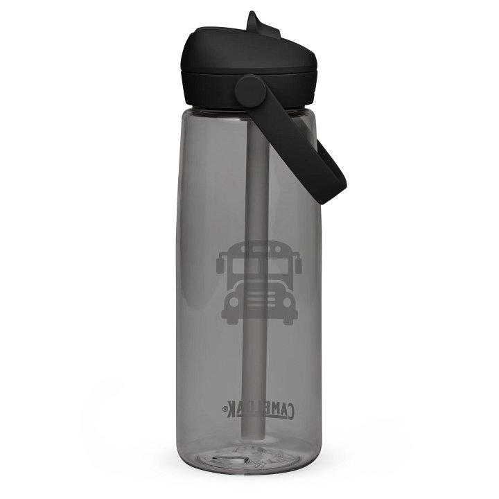 School Bus Icon Flip Straw Water Bottle product image (12)